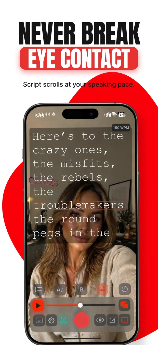 Teleprompter Pro X App Store screenshot 2