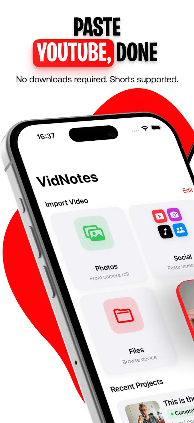 VidNotes App Store screenshot 2