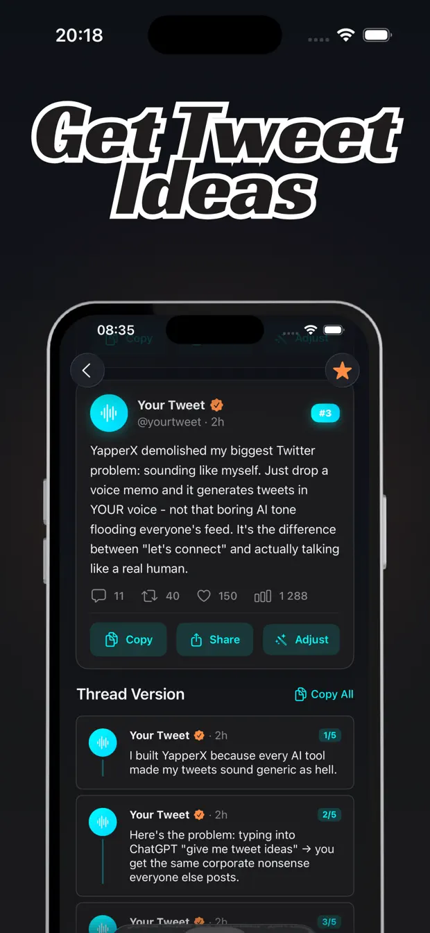 YapperX App Store screenshot 3